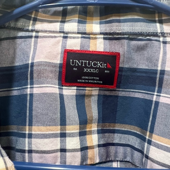 UNTUCKit men’s plaid button up shirt - Picture 2 of 4